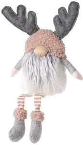 Long Leg Gonk Grey Beard & Antlers 42cm