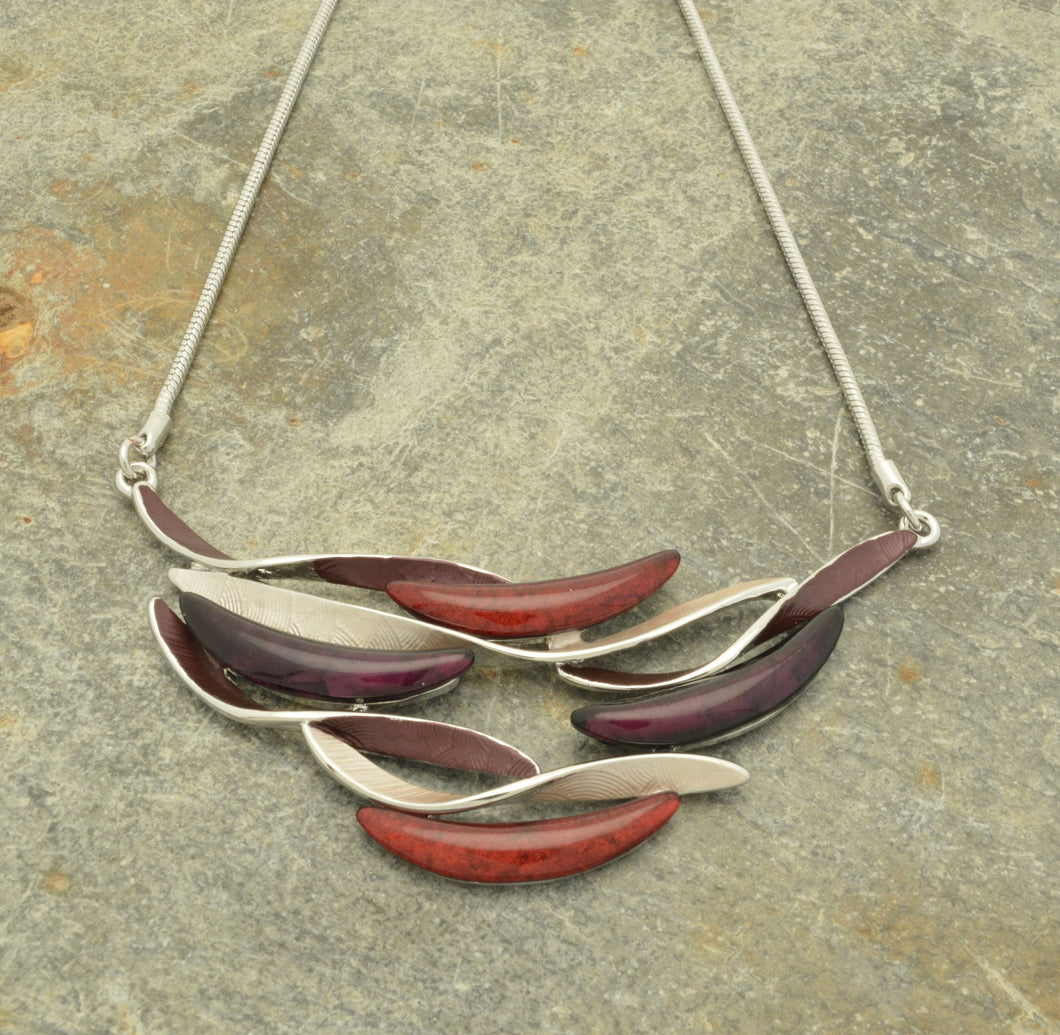 Miss Milly Purple Wave Necklace