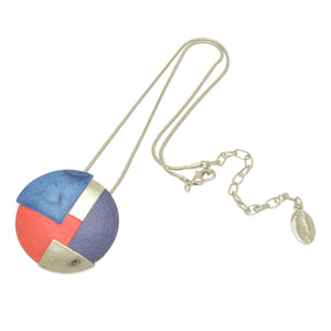 Miss Milly Red, Blue and Silver Necklace