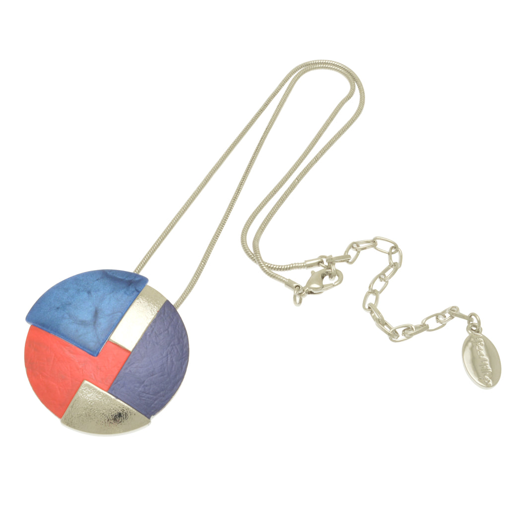 Miss Milly Red, Blue and Silver Necklace