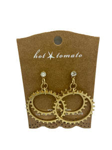 Gold Edged Earrings