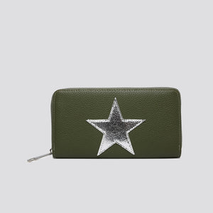 Dark Green Star Purse