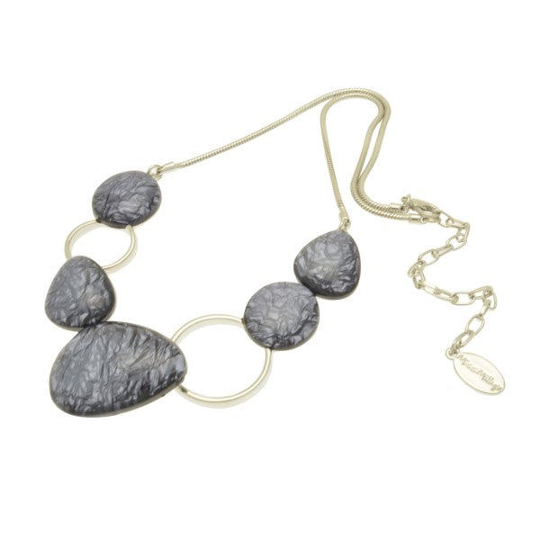 Miss Milly Grey Pebble Necklace