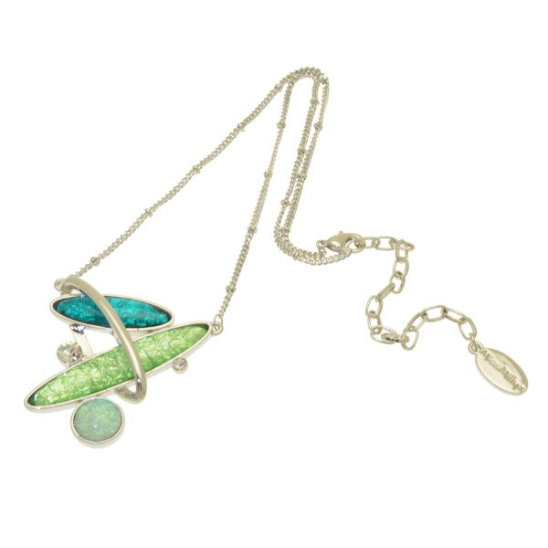 Miss Milly Green Abstract Necklace