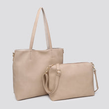 Load image into Gallery viewer, Reversible Camel / Nude Bag With Insert Bag
