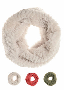 Bo-Peep Snood - Super Soft Faux Fur Cream By Hot Tomato