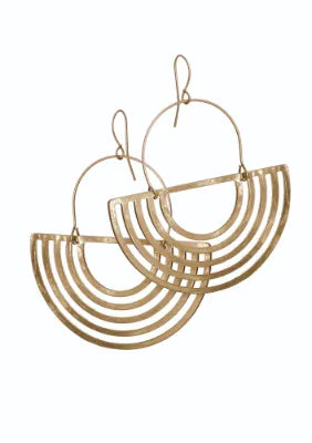 Hot Tomato Nefertiti Demi Rings Worn/Gold