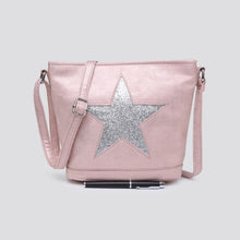 Load image into Gallery viewer, Pink Soft Cross Body Star Bag
