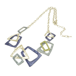 Miss Milly Blue Frame Necklace