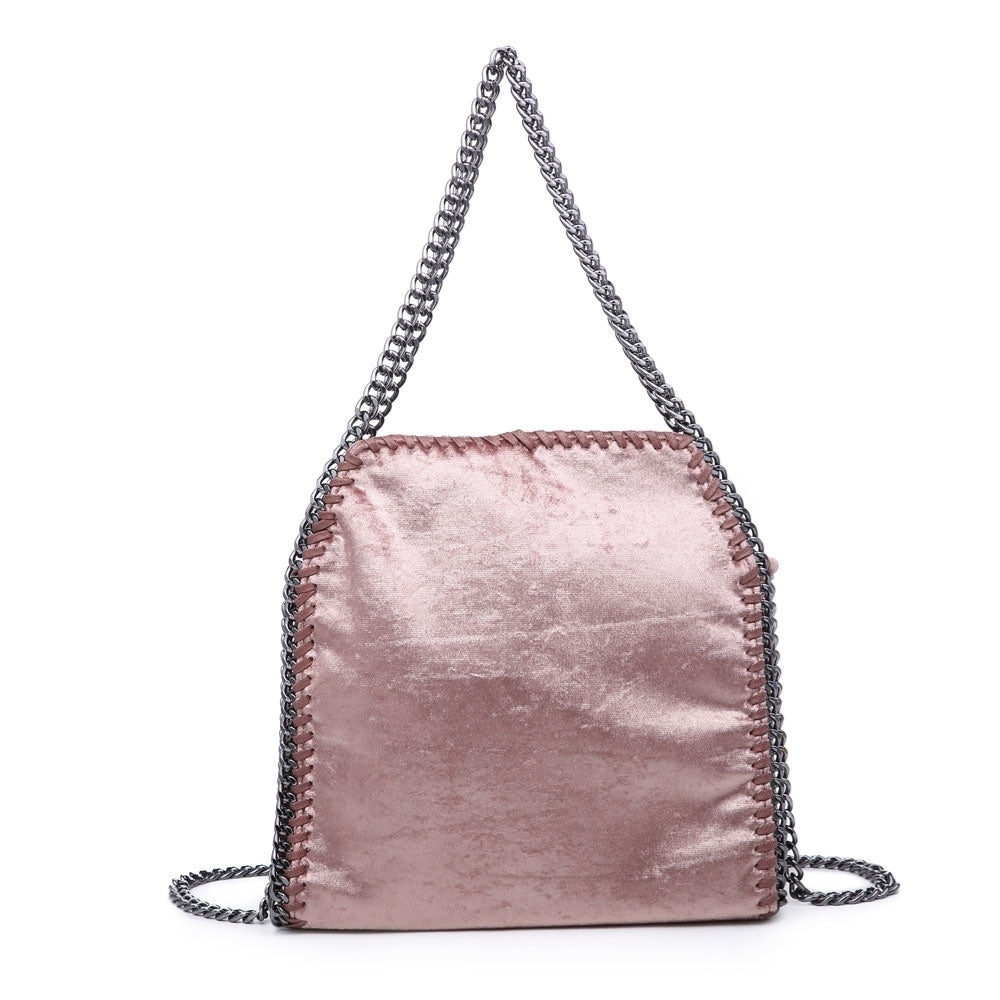 Pink Suede Chain Bag