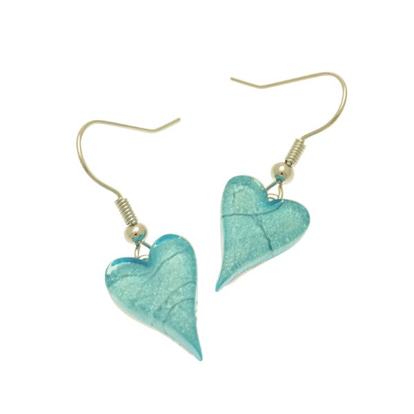 Miss Milly Turquoise Heart Earrings