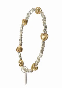Hot Tomato Hearts Captured Worn Silver