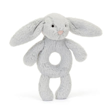 Load image into Gallery viewer, Jellycat Bashful Bunny Ring Rattle Silver
