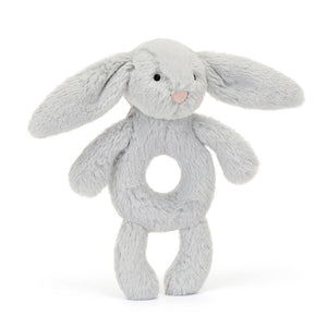 Jellycat Bashful Bunny Ring Rattle Silver