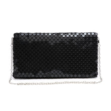 Load image into Gallery viewer, Black Clutch with Strap
