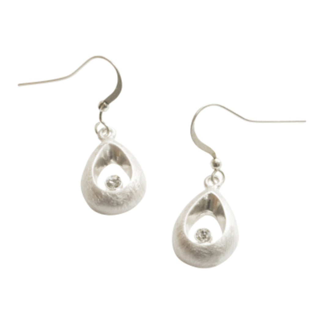 Miss Milly Silver Teardrop Earrings