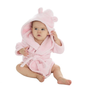 Baby Pink Hooded Dressing Gown (0-6 Months)