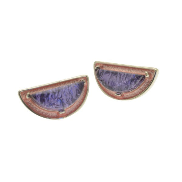 Miss Milly Lavender and Coral Earrings