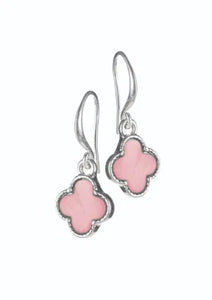 Hot Tomato Byzantine Cross Drop Candy Earrings