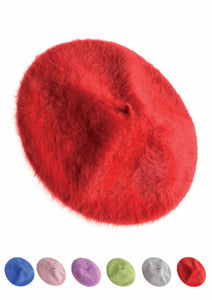 Super Soft Closhe Beret By Hot Tomato- Pillar Box