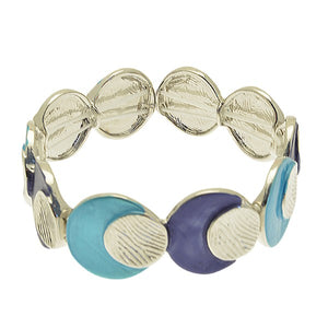 Miss Milly Bold Blue Disc Bracelet