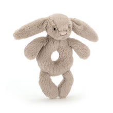 Load image into Gallery viewer, Jellycat Bashful Bunny Ring Rattle Beige
