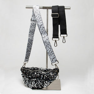 Sequin Crossbody Bag Silver