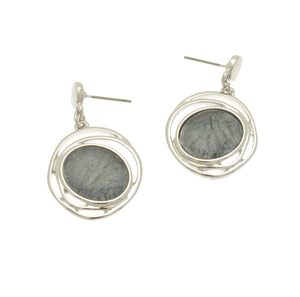 Miss Milly Grey Swirl Earrings