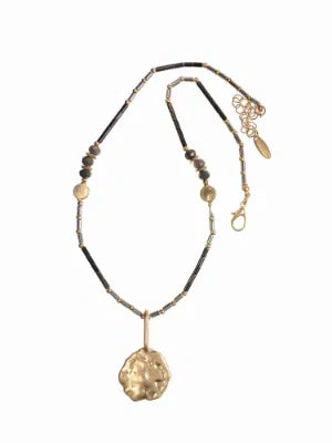Hot Tomato Antiquity Beads Drop Coin Gold
