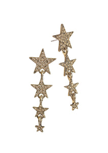 Hot Tomato Star Drop Earrings