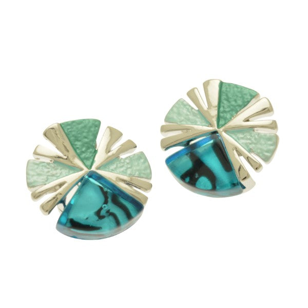 Miss Milly Turquoise Segment Earrings