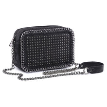 Load image into Gallery viewer, Black Studded Cross Body Bag
