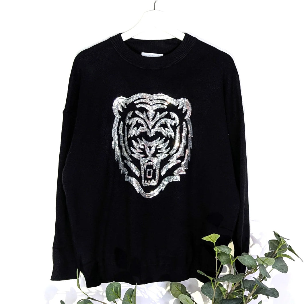 Luxe Knitted Tiger Jumper