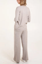 Load image into Gallery viewer, Knitted Star Jumper &amp; Trouser Set Mocha
