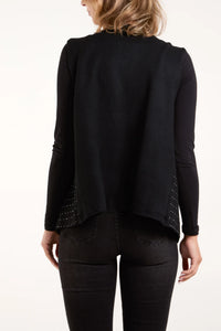 Diamante Soft Touch Knit Waistcoat