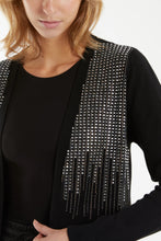 Load image into Gallery viewer, Embellishment Open Front Cardigan Black
