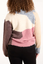 Load image into Gallery viewer, Colourblock Sequin Detail Jumper
