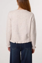 Load image into Gallery viewer, Stone Ruffle Trim Knit Cardigan
