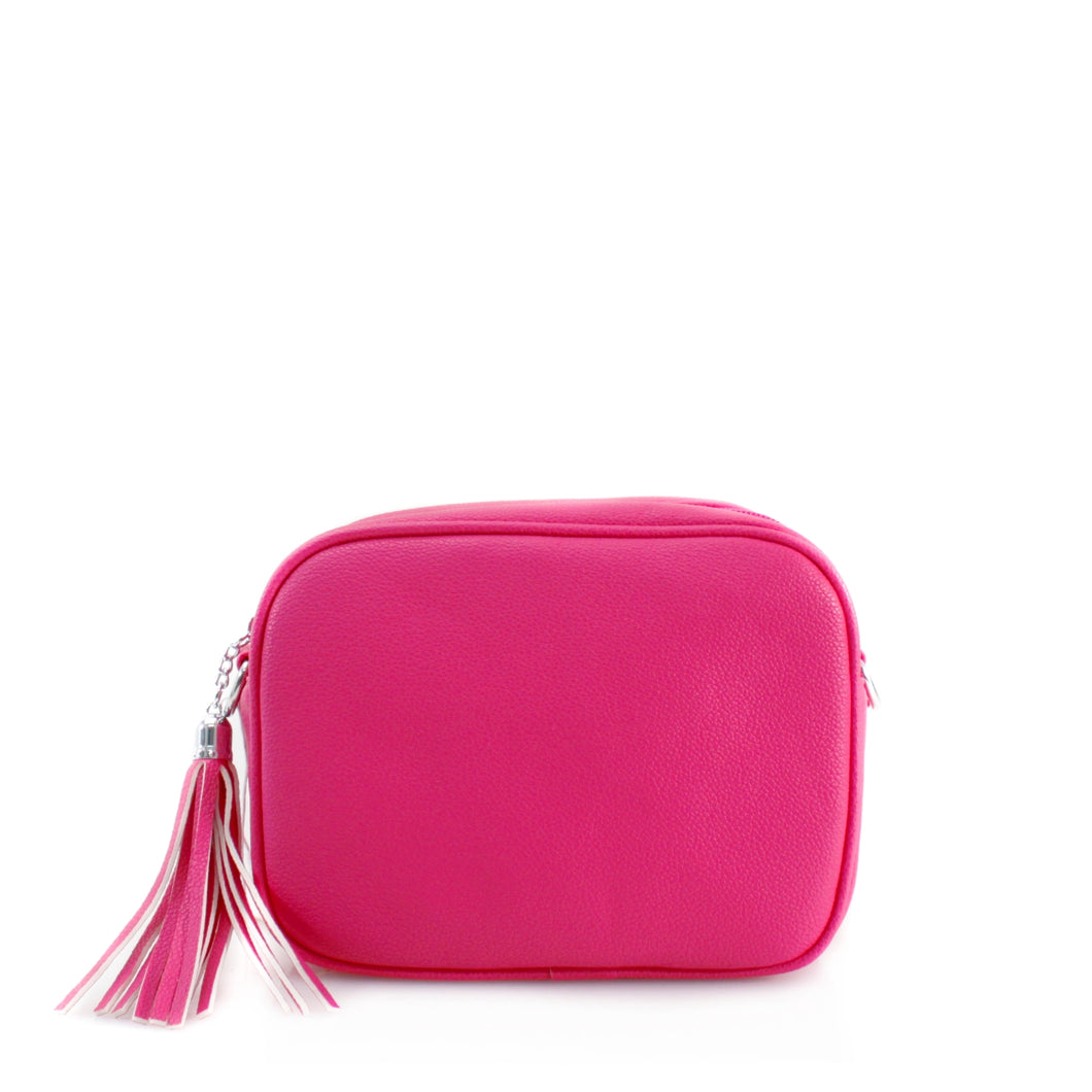 Fuschia Camera Crossbody Bag