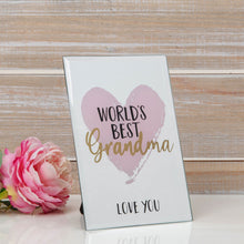 Load image into Gallery viewer, Mirror Plaque World&#39;s Best Grandma
