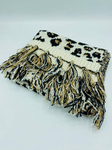 Hat & Scarf Leopard Print Set