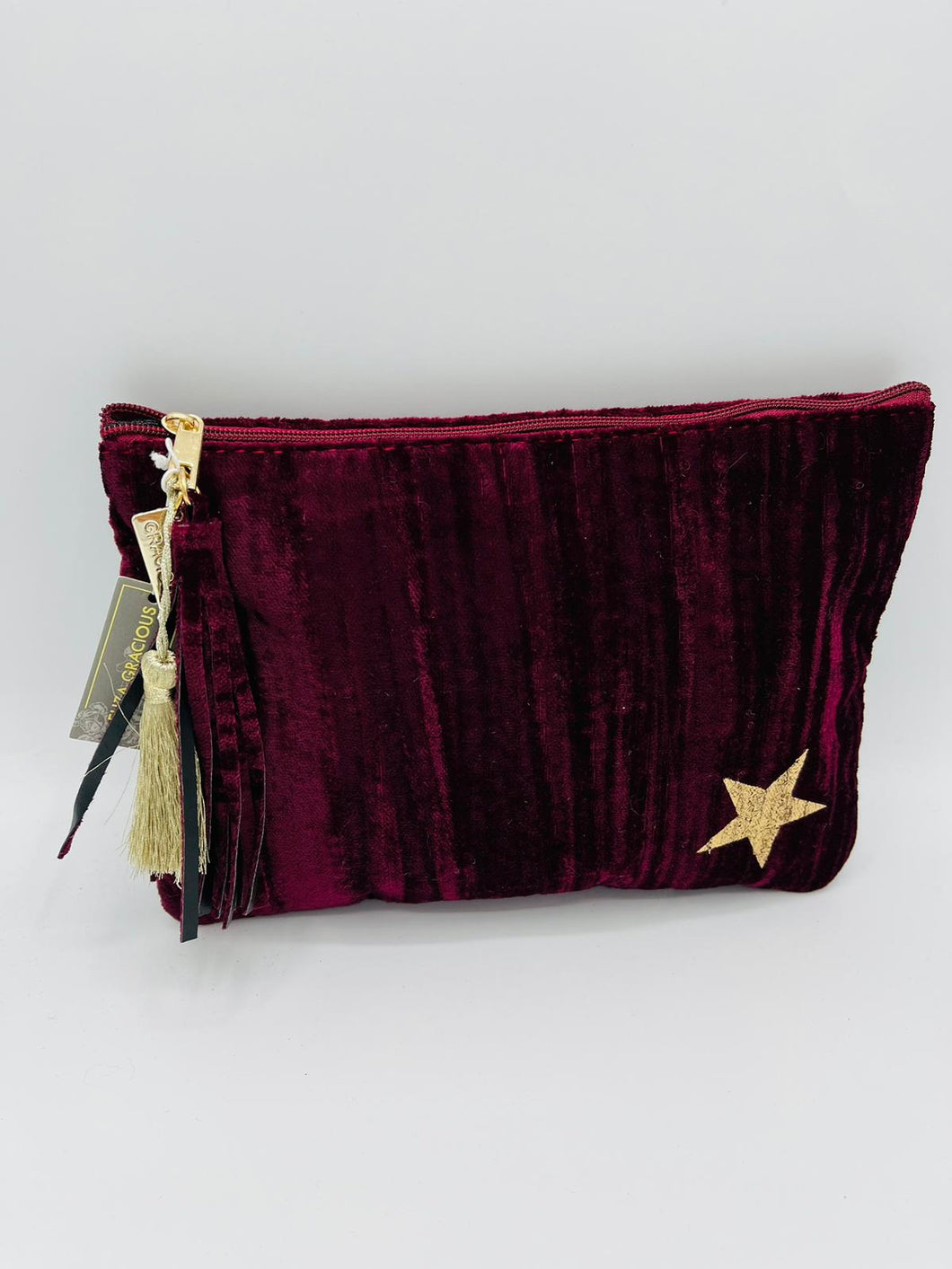 Eliza Gracious Accessory Bag Wine Star