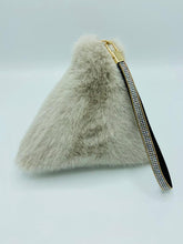 Load image into Gallery viewer, Jayley Faux Fur Pyramid Bag Beige
