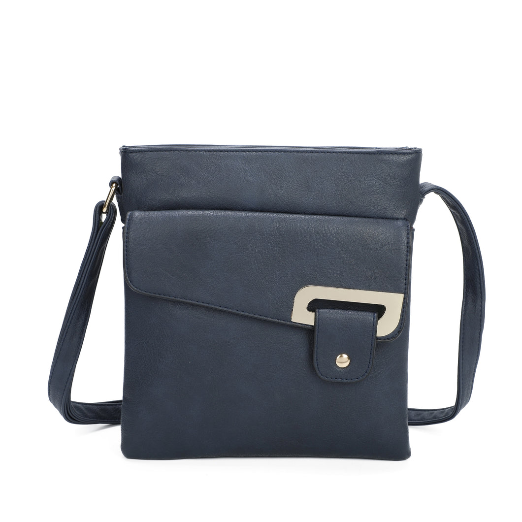 Cross Body Bag With Buckle Navy