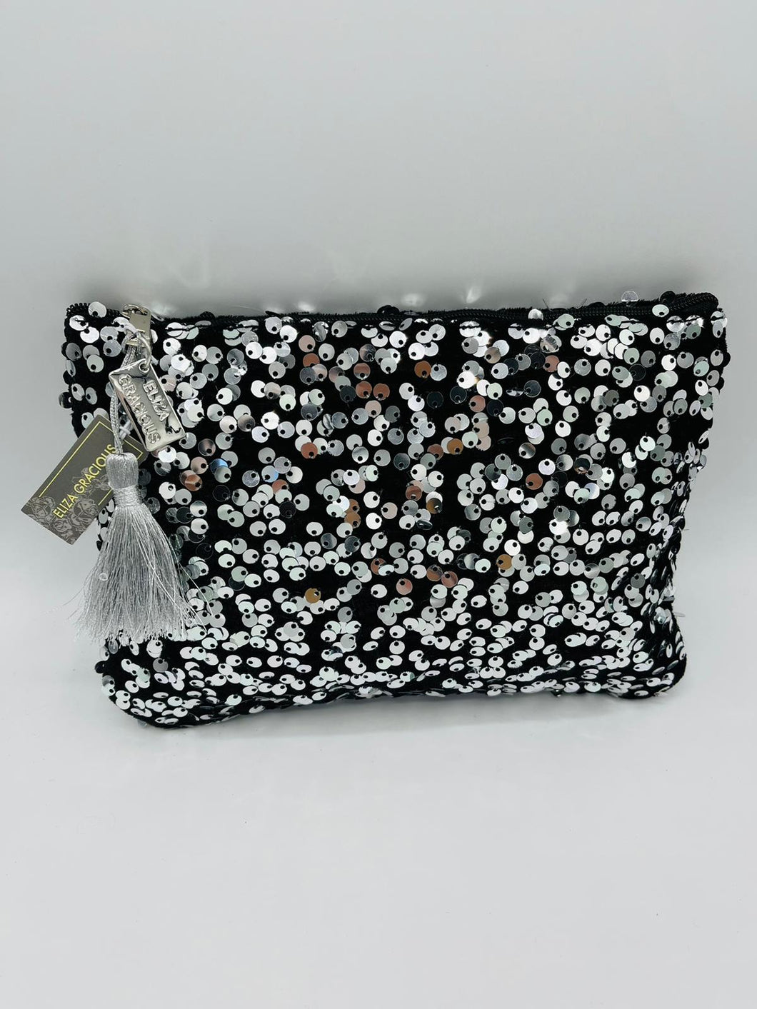 Eliza Gracious Accessory Bag Silver Sequence