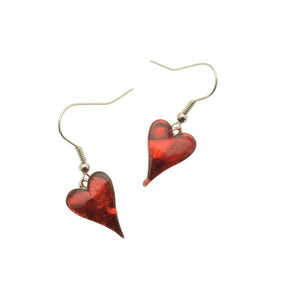 Miss Milly Red Heart Earrings