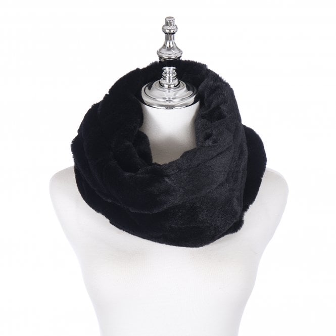 Black Faux Fur Snood