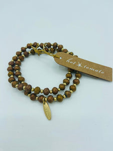 Brown Beaded Bracelet