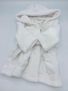 Baby Dressing Gown White