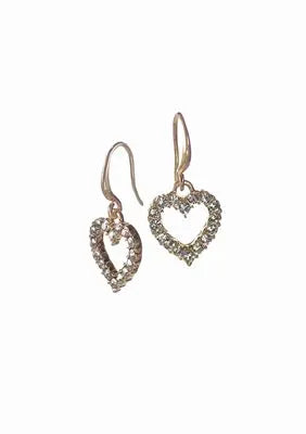 Gold Heart Earrings